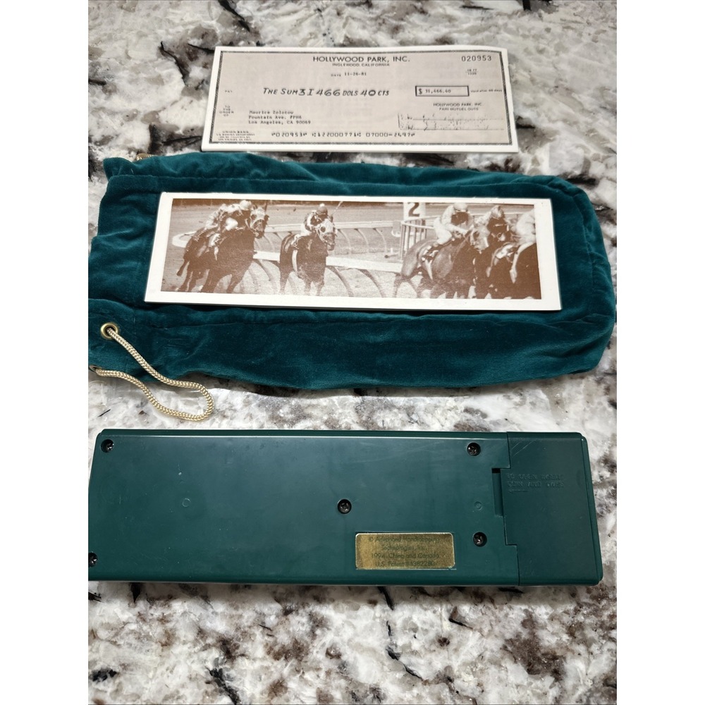 Vintage THOROUGHBRED HORSE RACE ANALYZER HANDICAPPING COMPUTER No 9091 Works! - Picture 9 of 12